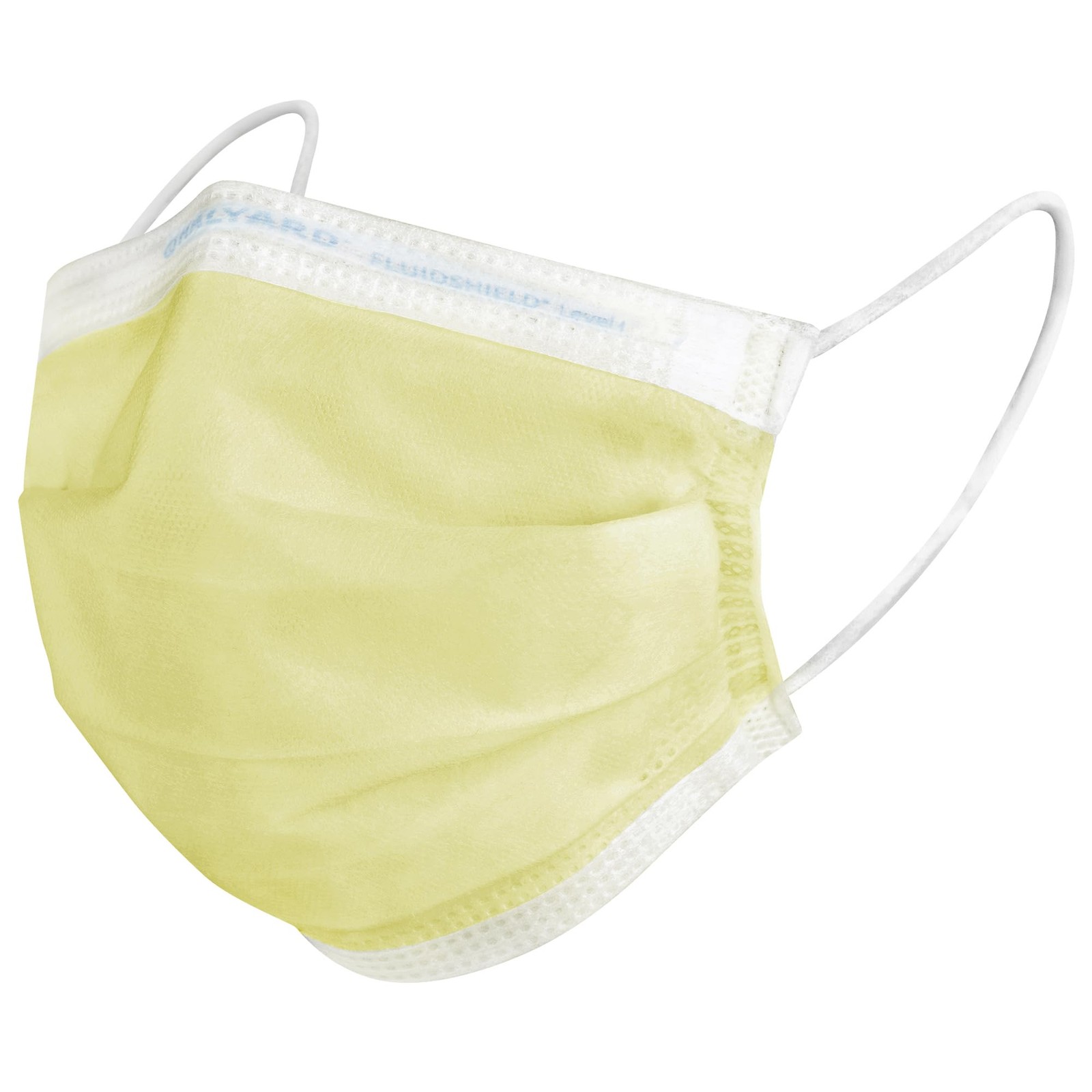 FLUIDSHIELD Level 1 Disposable Procedure Mask, With SO SOFT Lining, Yellow, 2…