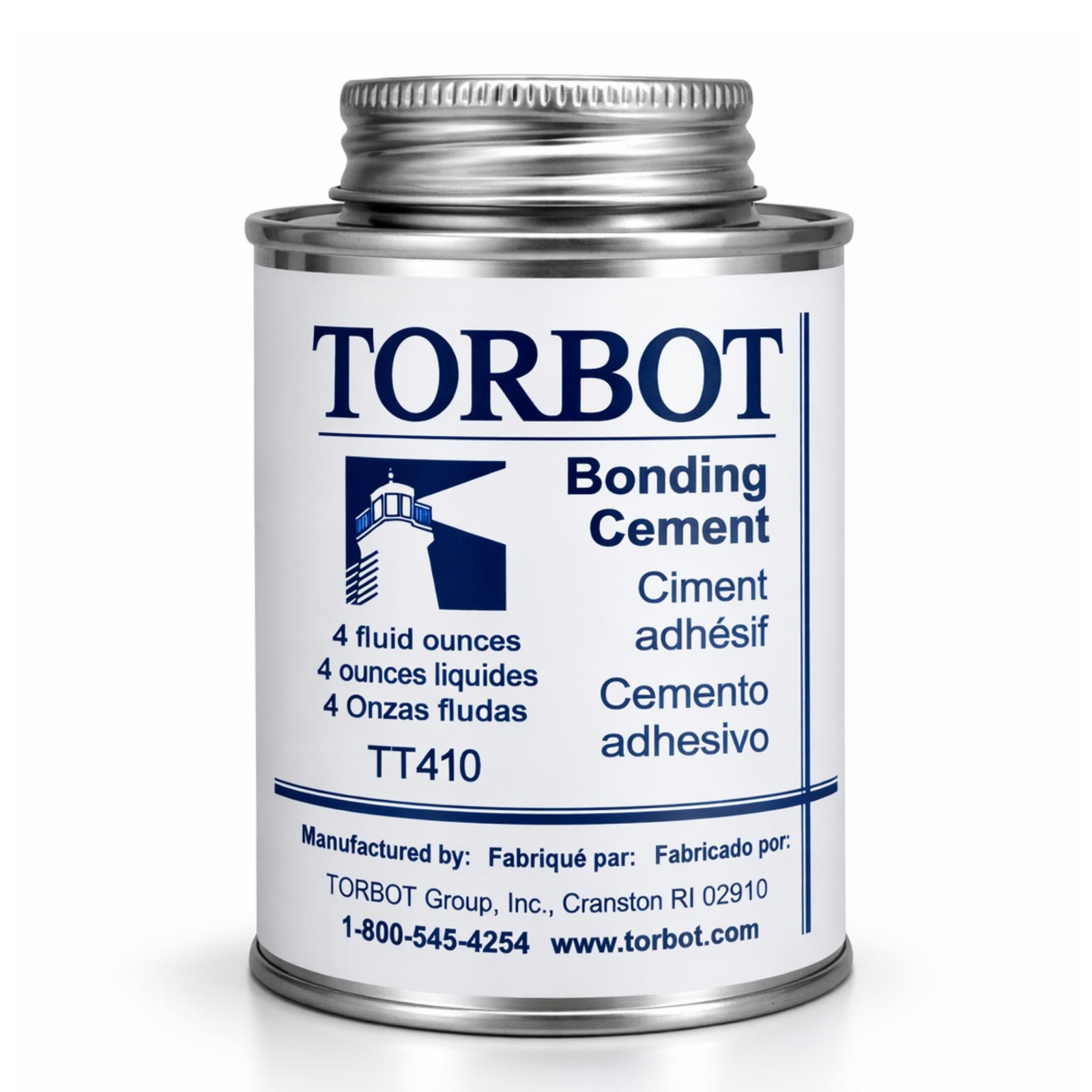 TORBOT Liquid Bonding Cement 4 Fl Oz (Pack of 1), White