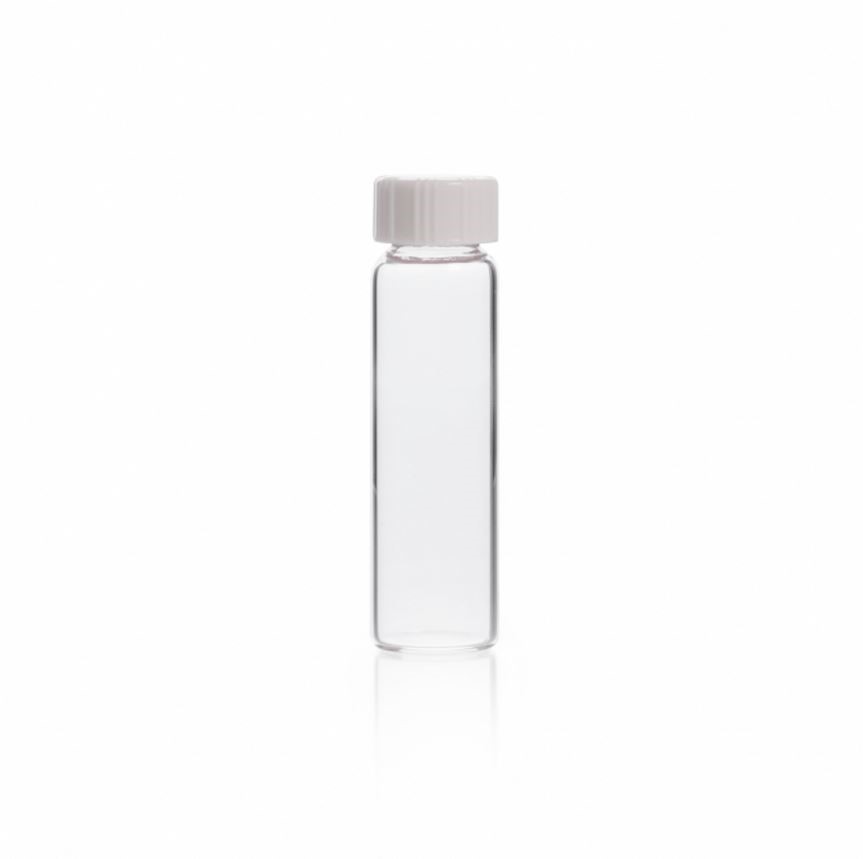 * 144 PCS: New DWK/Wheaton 12mL Clear Sample Vials w/ Screw Caps 60940A-12