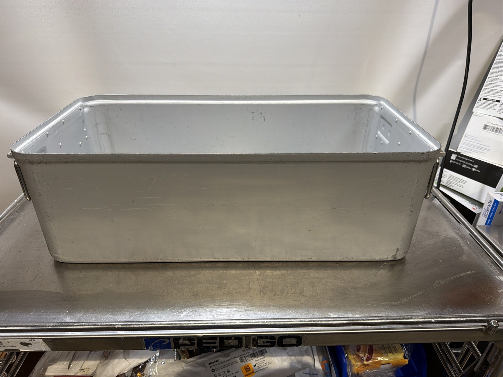 AESCULAP JN444 STERILE CONTAINER W/ JP005 GRAY PRIMELINE LID REUSABLE FILTERS