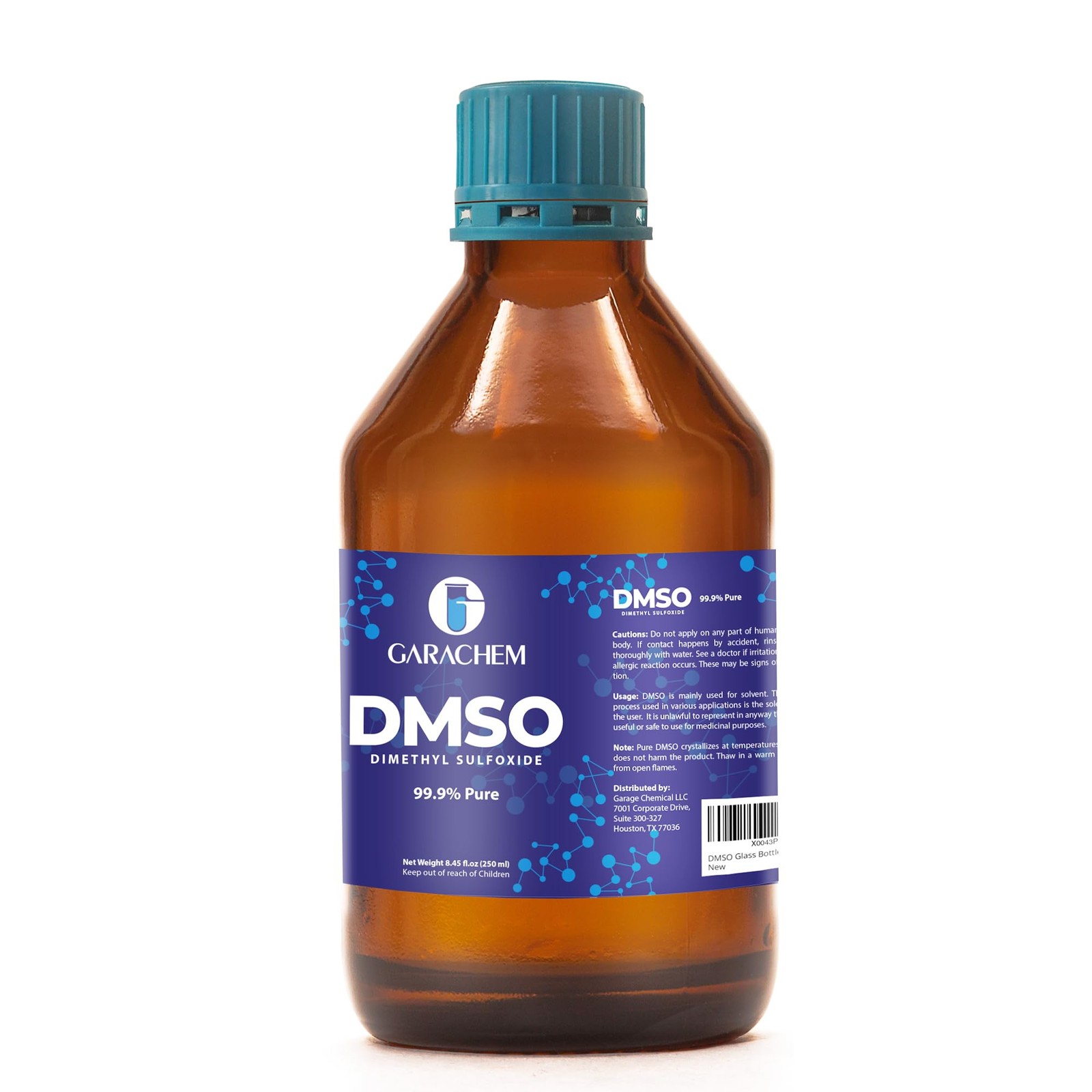 GARACHEM Pure DMSO in a Glass Bottle, Pure Liquid Dimethyl Sulfoxide 8 OZ, No…