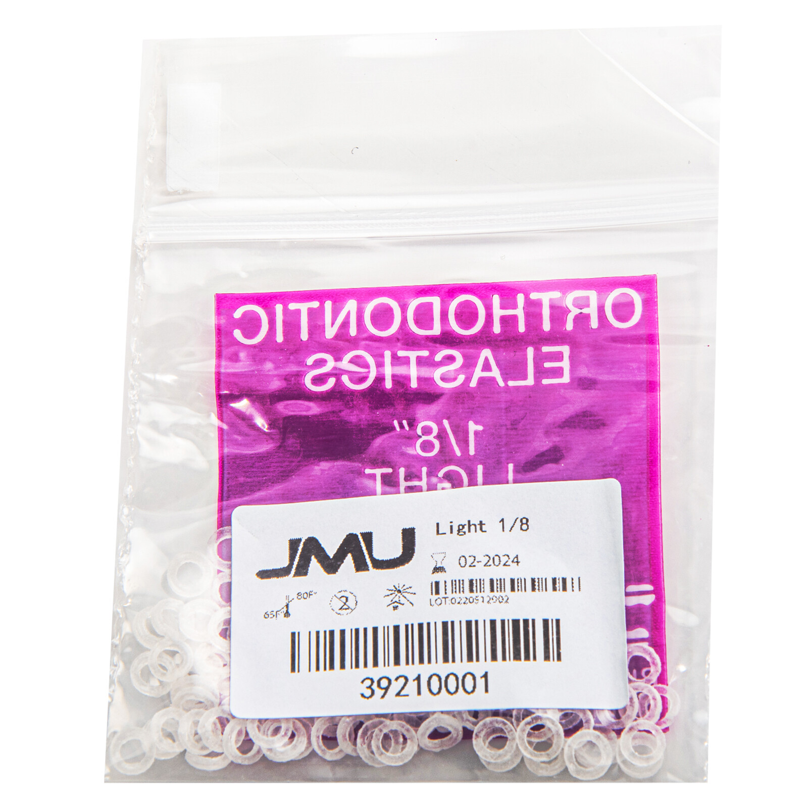 JMU Teeth Gaps Close Orthodontic Intraoral Elastic Bands Latex-Free Made In USA