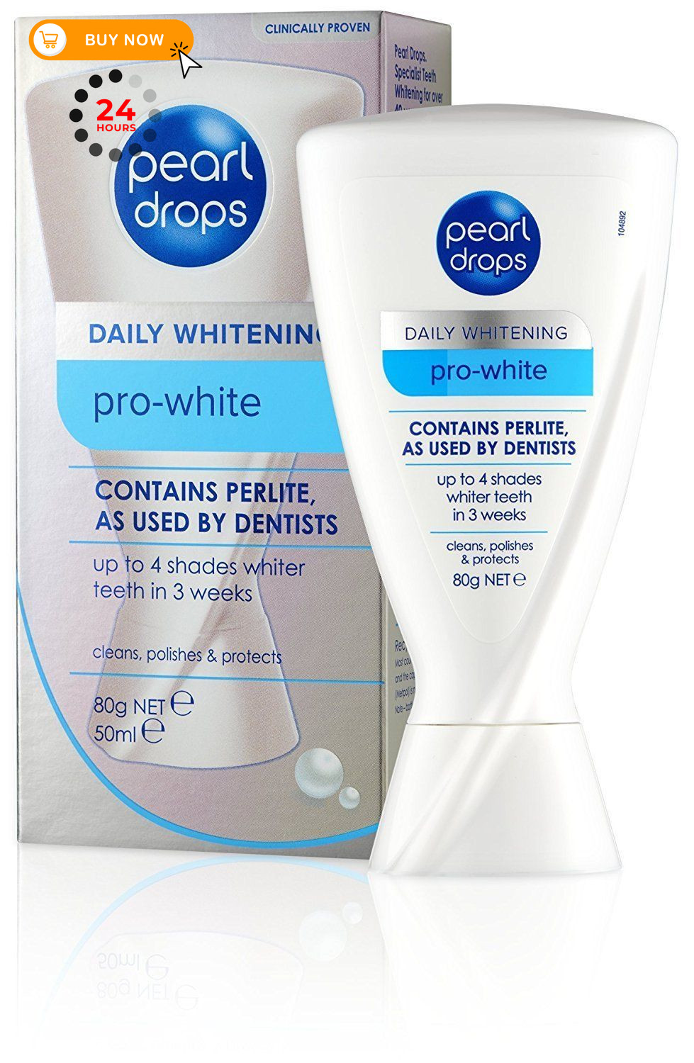 Pearl Drops Daily Pro-White Intensive Whitening Tooth 1 Count (Pack of 1)