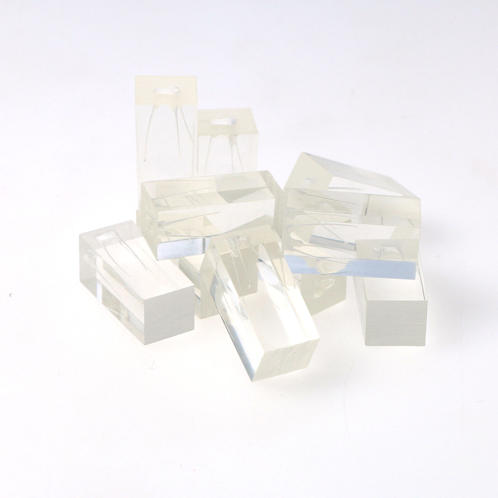 5pcs Dental Endodontic Root Canals Practice Model Endo Training Block Clear