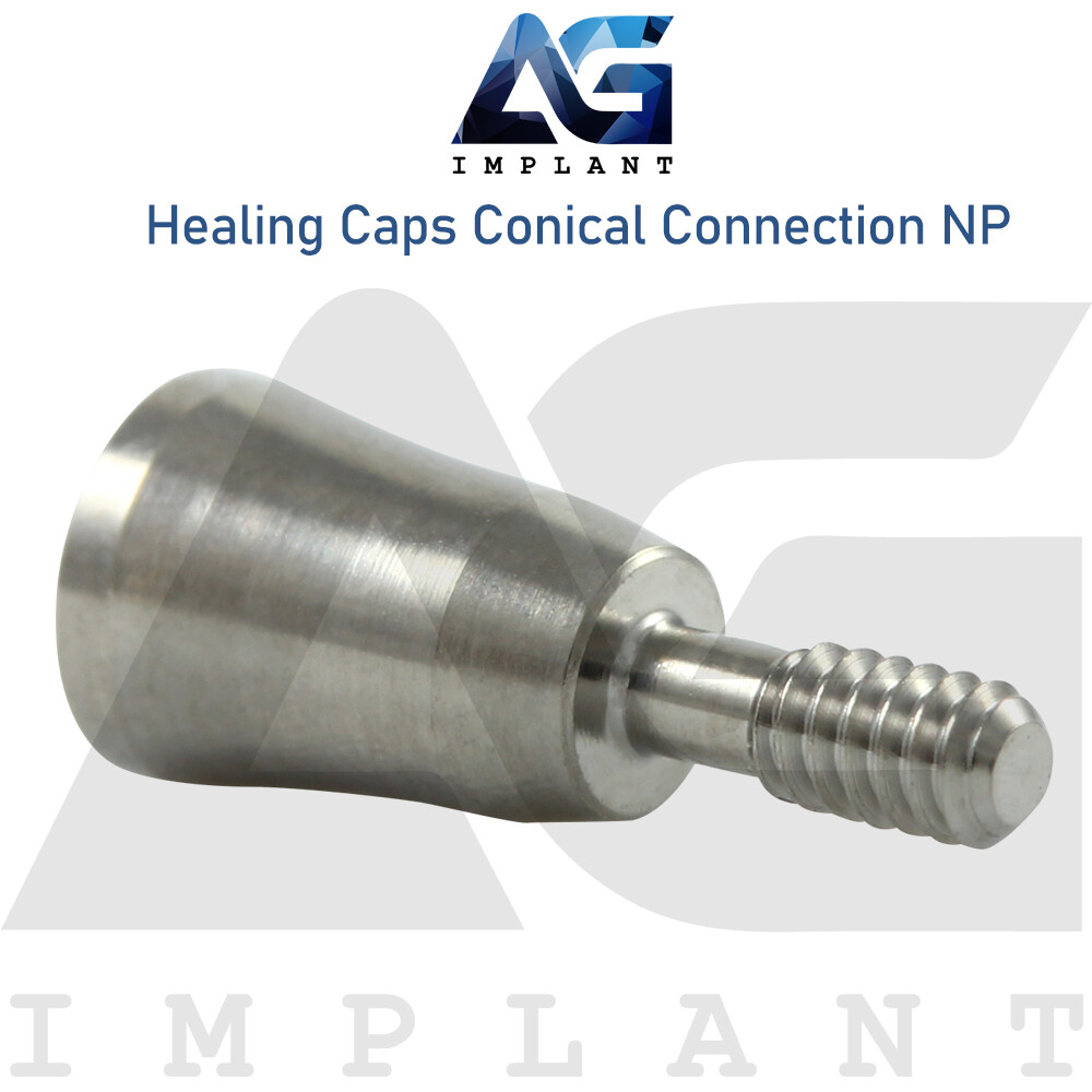 5 Healing Cap Conical Connection NP Titanium Dental 2.25mm Fit Nobel Active