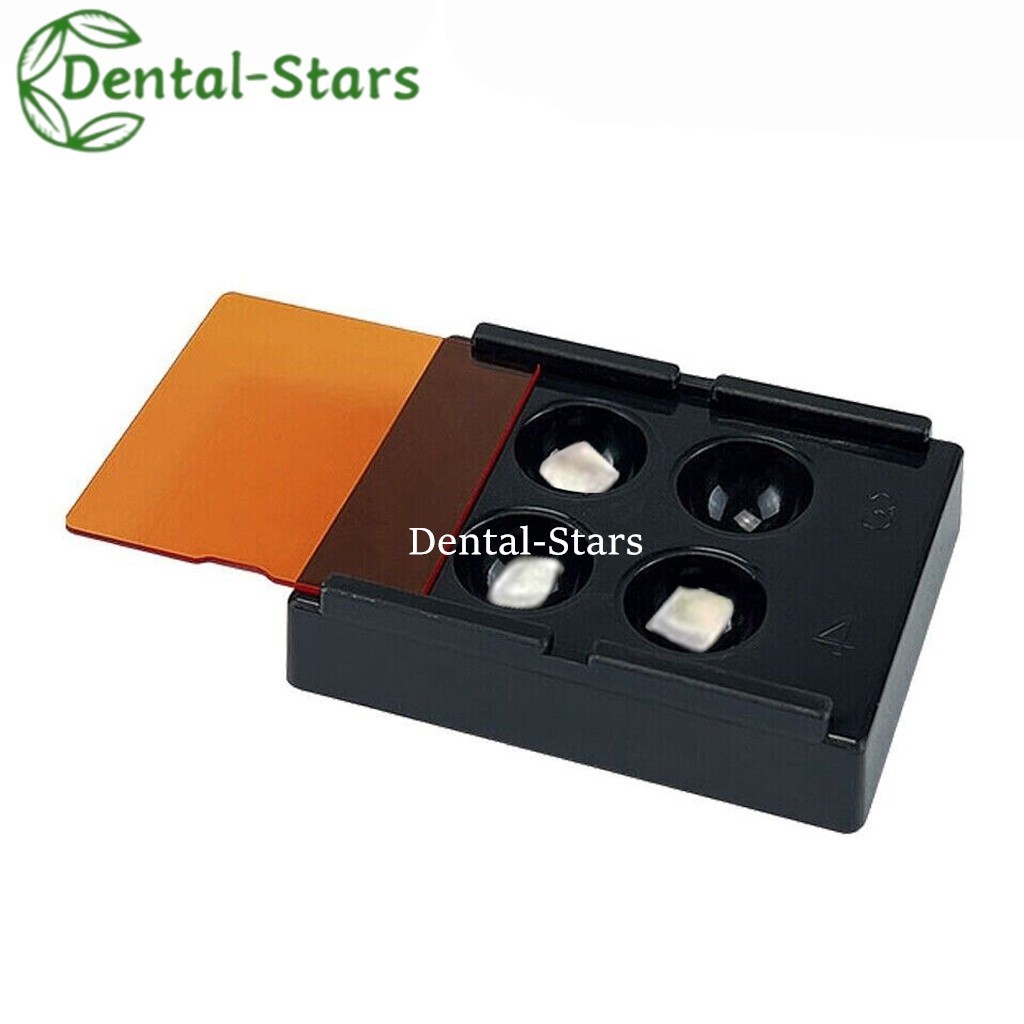 5/20Pcs Dental Resin Shade Light Box Mixing Wells Protector Veneer Storage Case