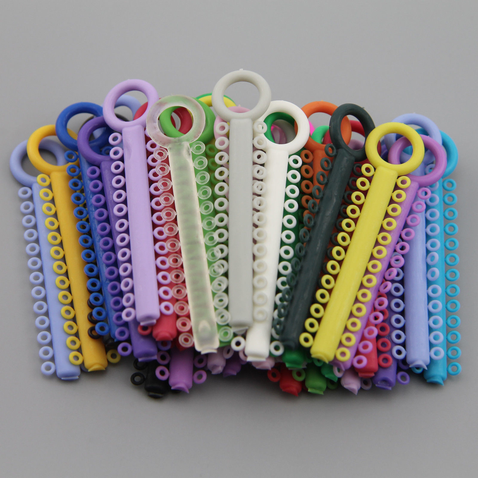 1040 Pcs Dental Ligature Ties Orthodontics Elastic Multi Color Rubber Bands