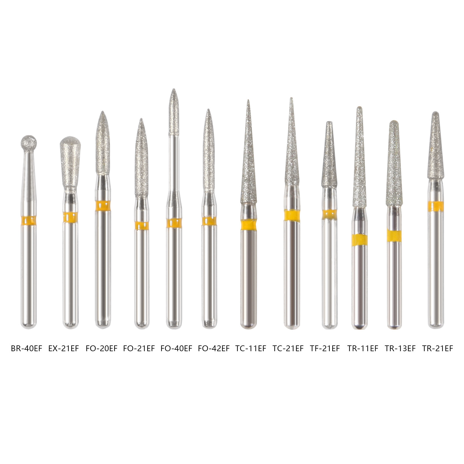 5Pc/pack Dental Fresas de diamante Bur Fit High Speed Handpiece Friction Grip DS