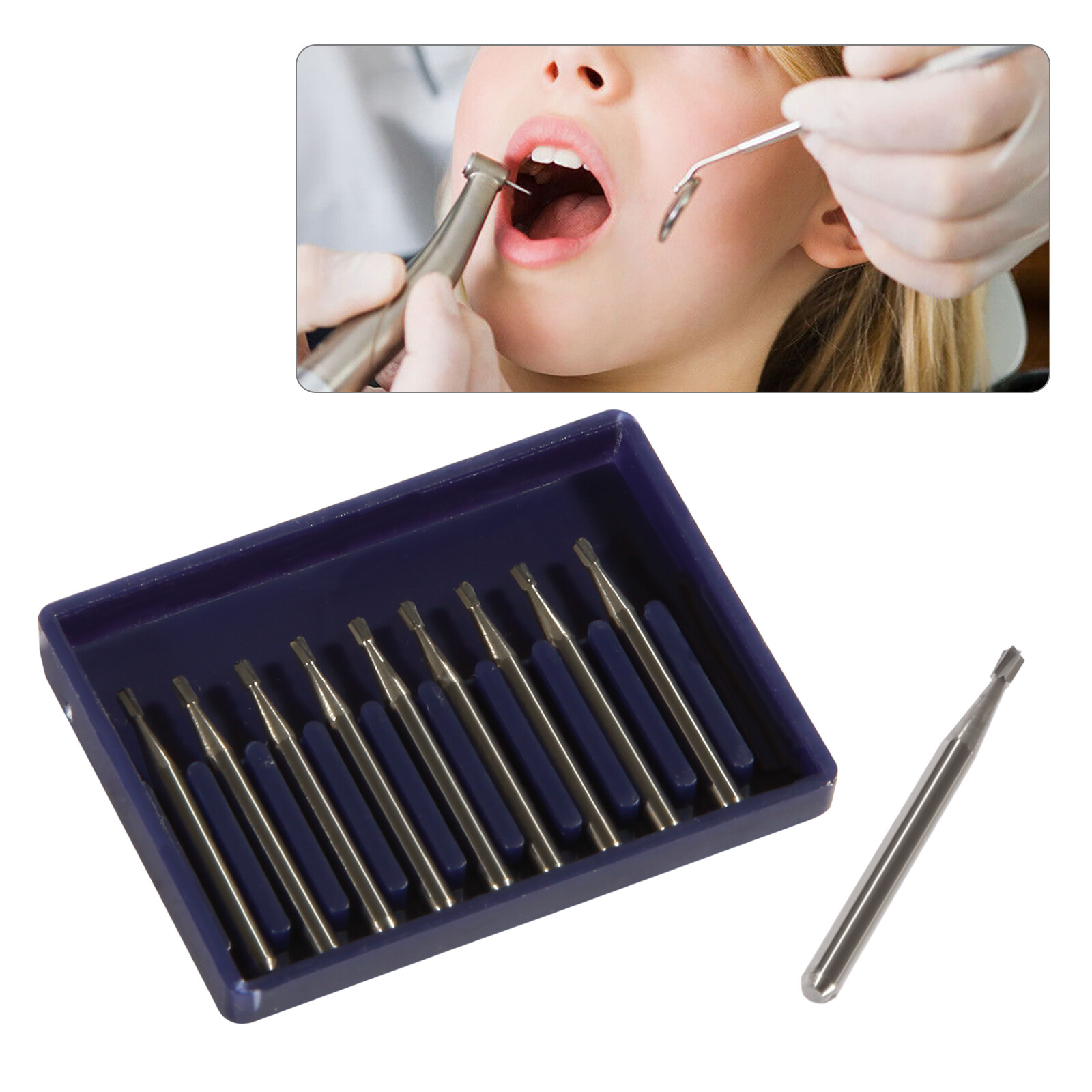 Dental Midwest Friction Grip FG #330 Pear Shaped Carbide Bur 100/Pk