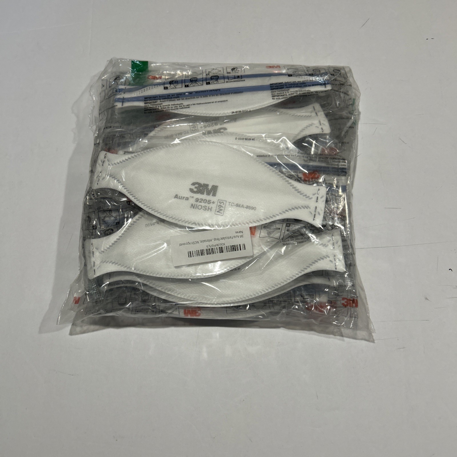 3m Aura 9205+ N95 Mask – Bag of 20 masks NEW ALL SEALED SHIPS FREE