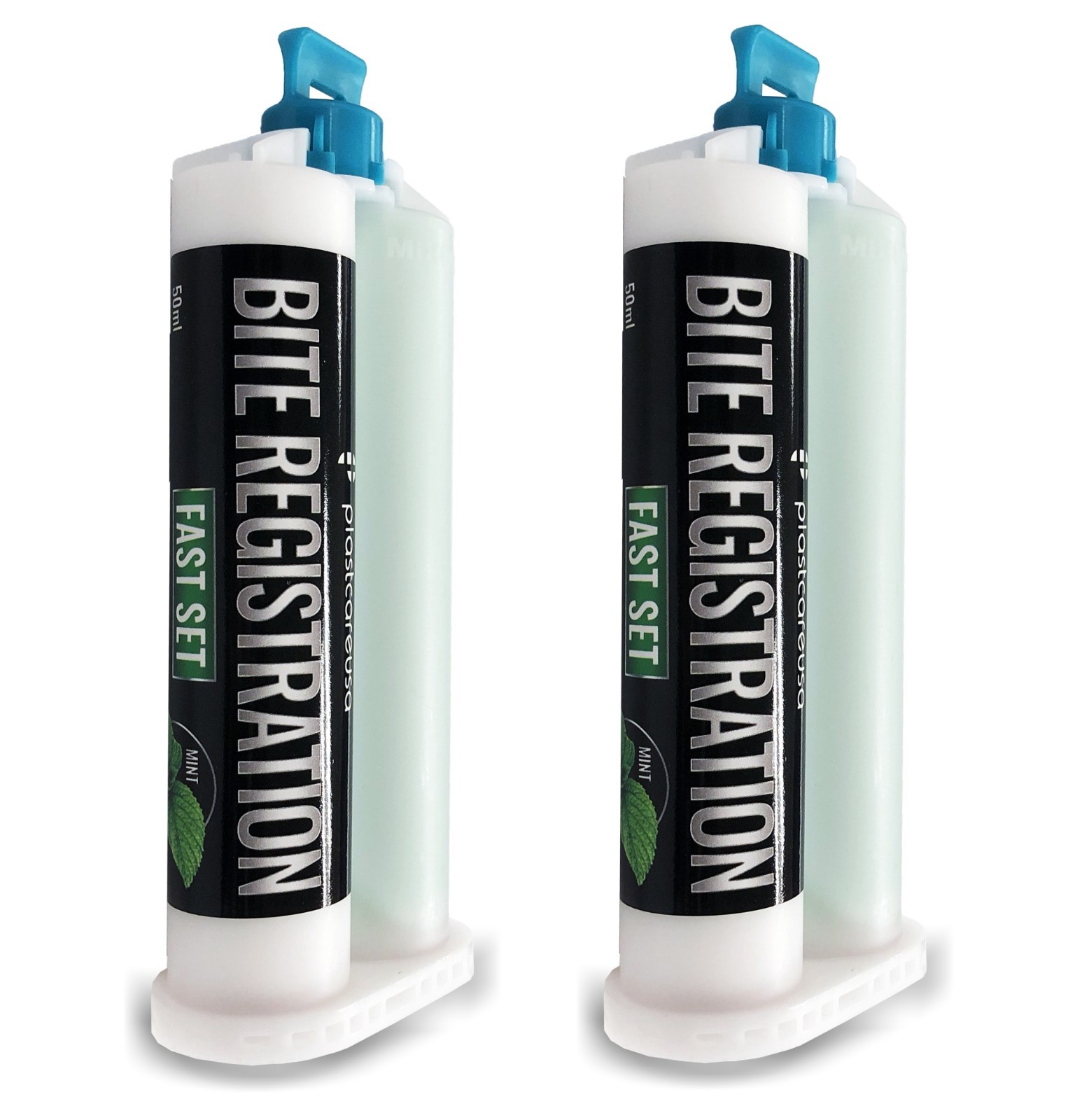 2 x Dental Bite Registration Material Fast Set 50ml Cartridges (Made in Germany)