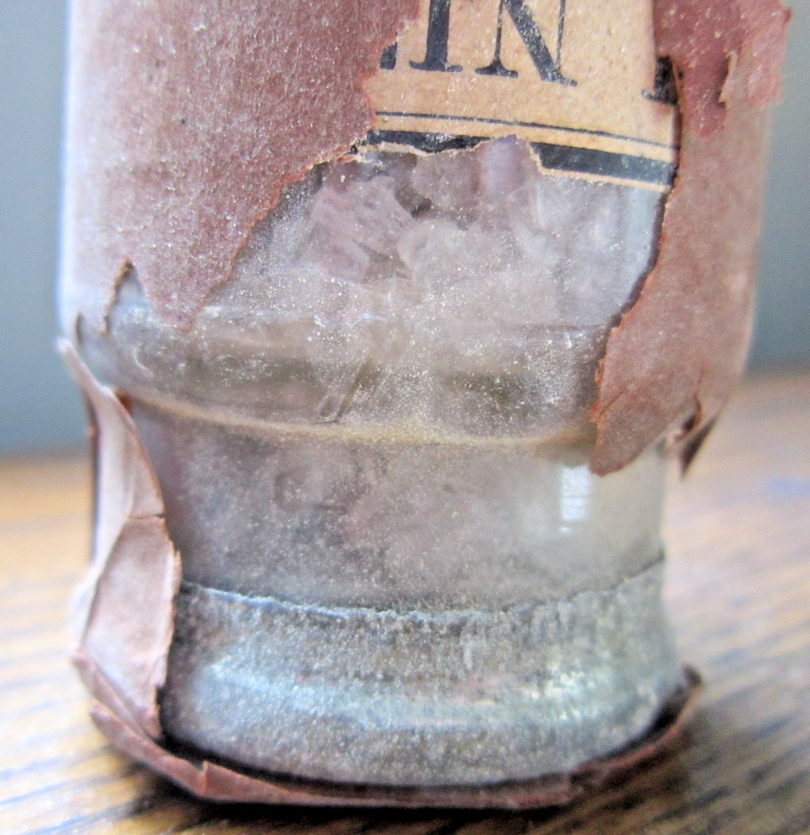 NOS Silver Nitrate Crystal Bottle Rosengarten & Sons Chemical Jar Argenti Nitras