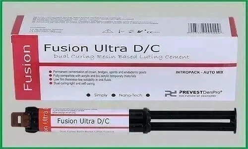 PREVEST FUSION ULTRA DC 9gm Dual Curing Resin Luting Cement Dental( FREE SHIPING