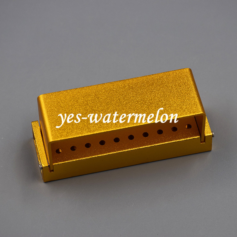 30 Aluminum Dental Bur Burs Holder Block Disinfection Box Autoclave 20+10 Holes