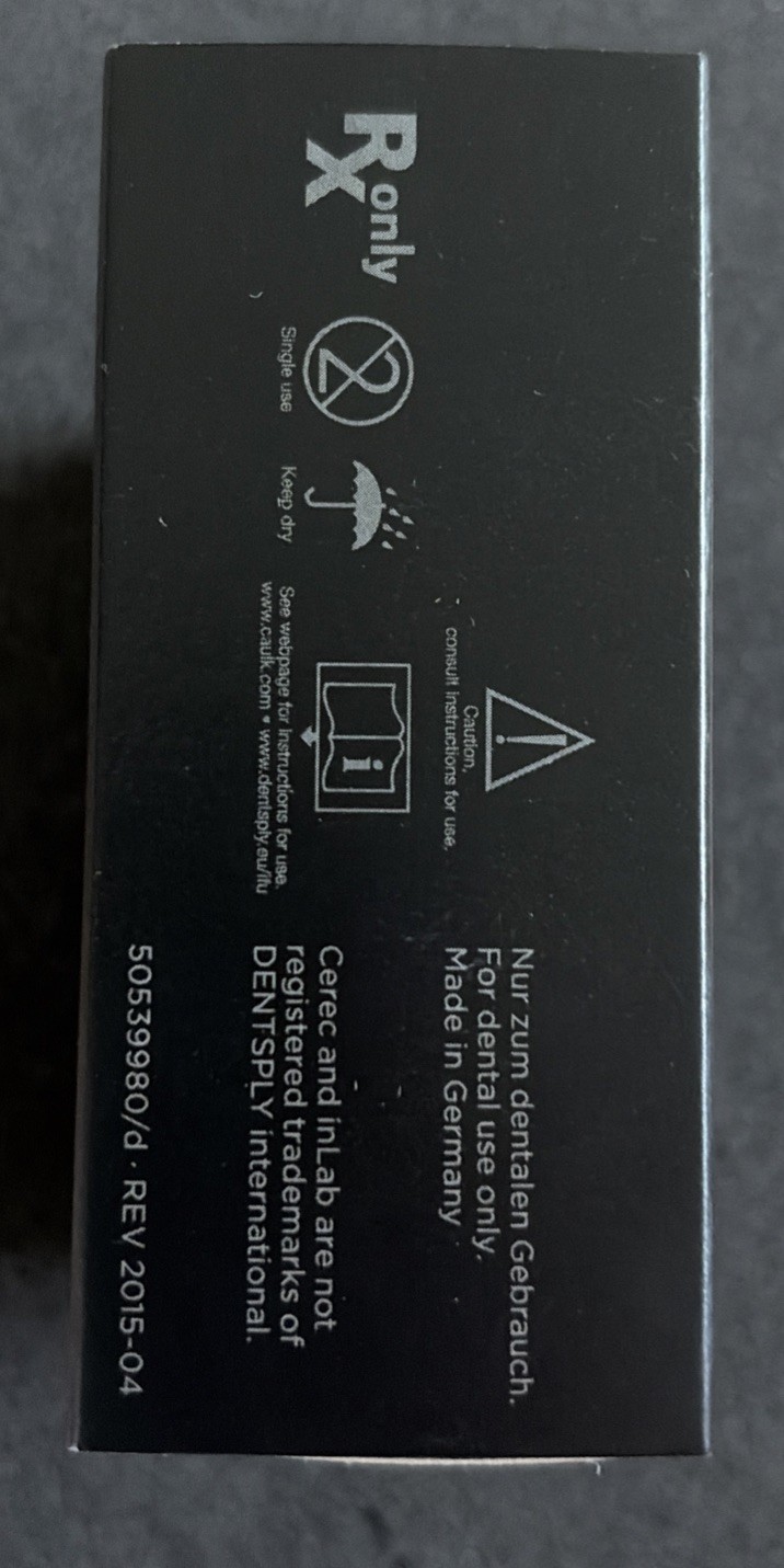 CEREC Dentplsy Sirona Celtra DUO – LT B2 / C14 – 4 Milling Blocks – PrimeMill