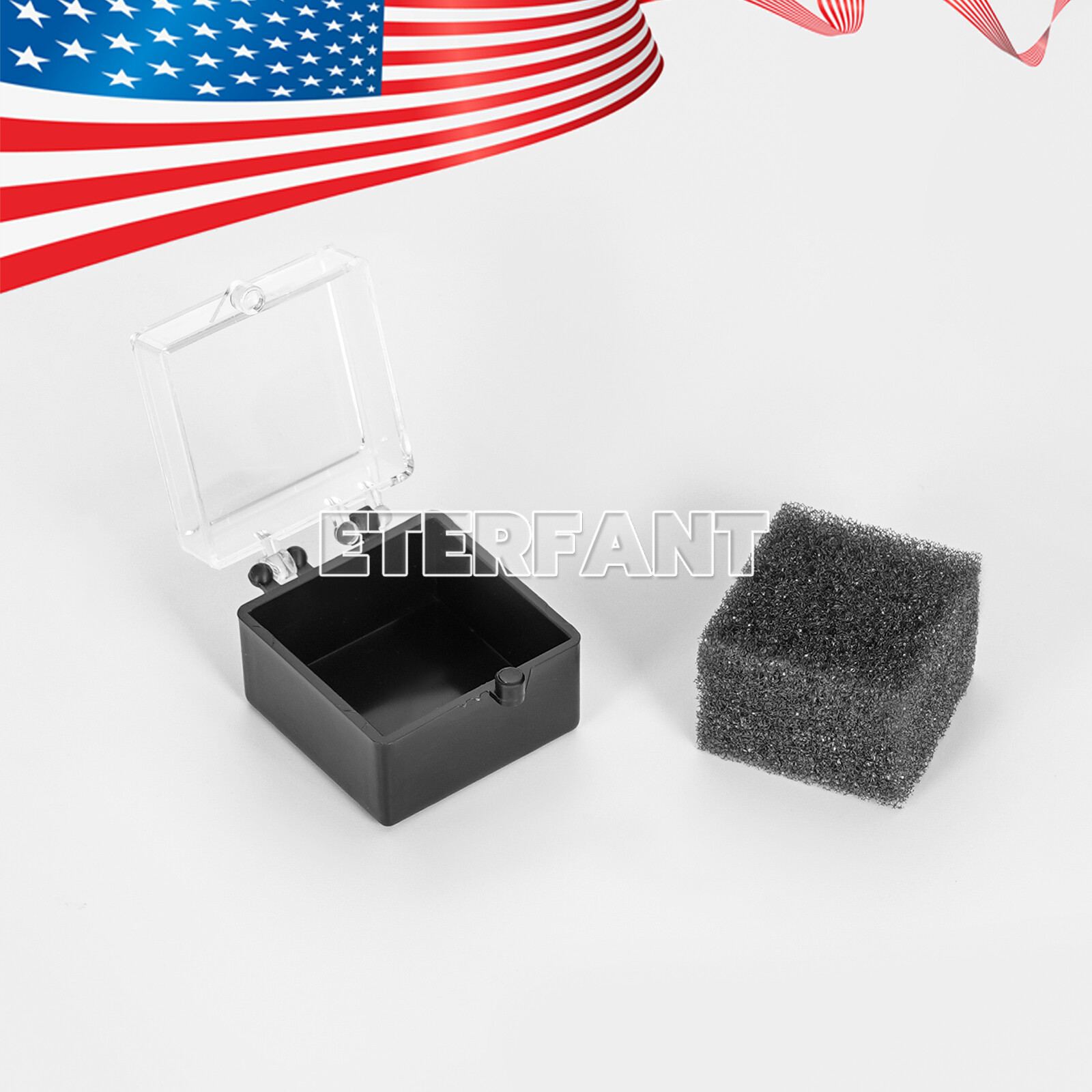 1000Pcs/Pk Dental Lab Jewelry Coin Crown Boxes 1×1 Clear Top with Sponge Fillers