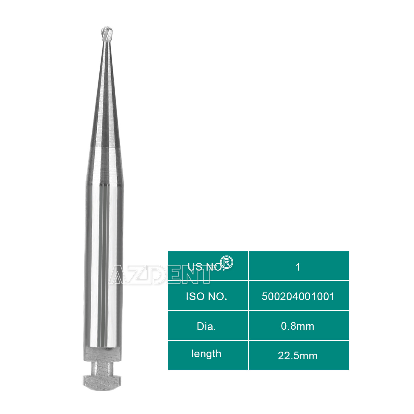 8 Types Dental Round Carbide Bur for Slow Speed Latch Type RA 1# – 8# Burs
