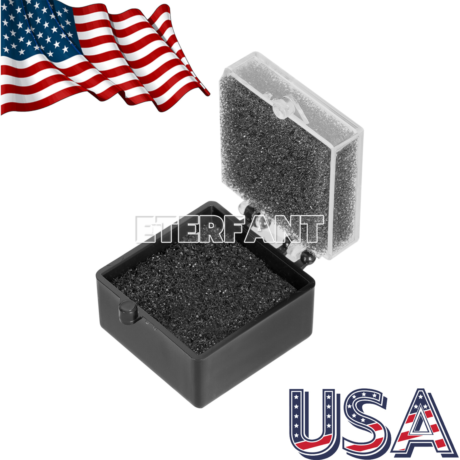 1000Pcs/Pk Dental Lab Jewelry Coin Crown Boxes 1×1 Clear Top with Sponge Fillers
