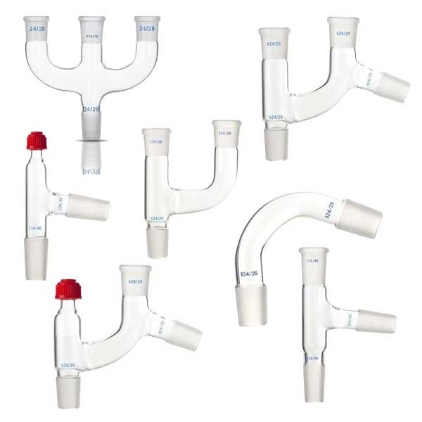 Glass Distillation Distilling Head Standard Joint Connector Chemistry Labware