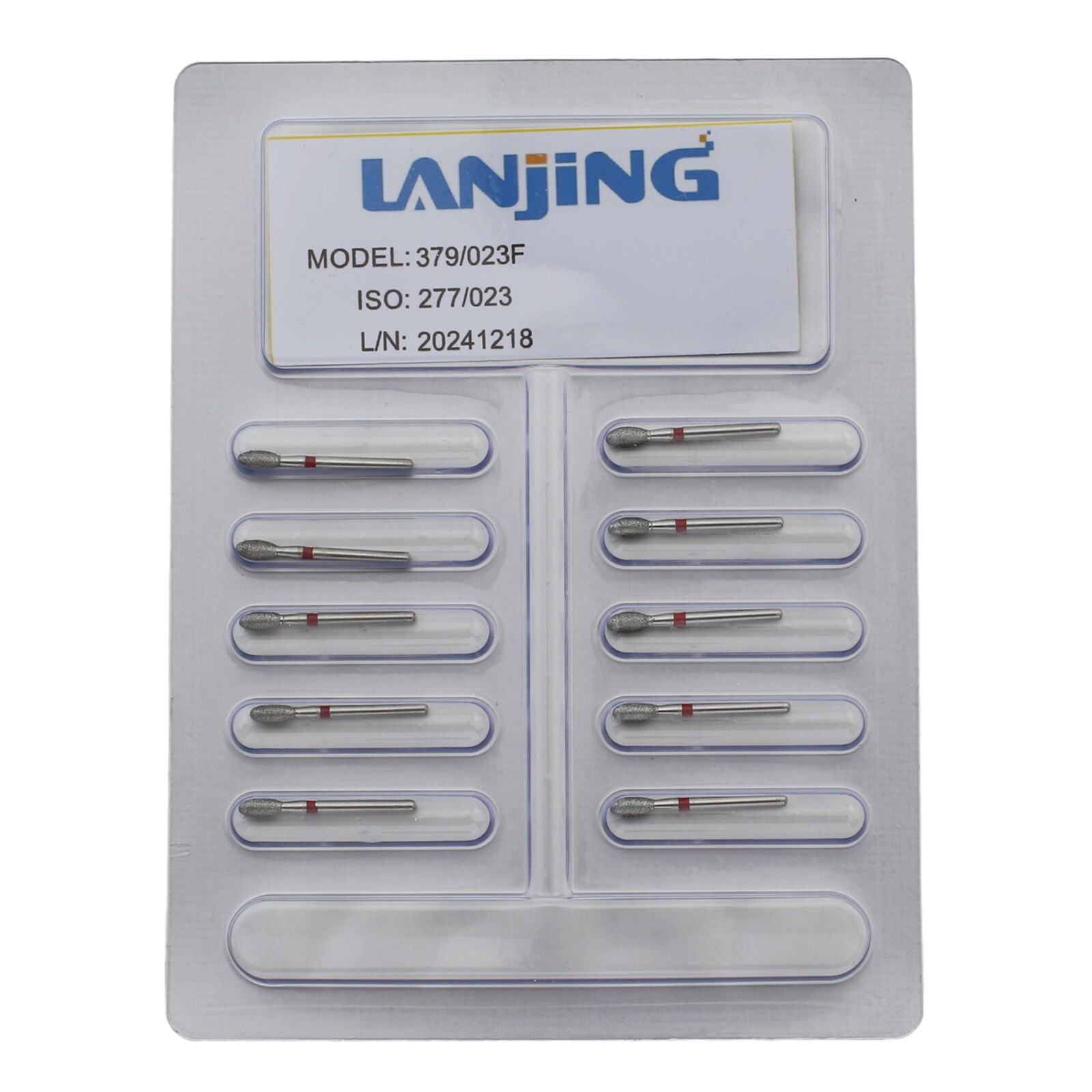 Dental Fine Diamond Bur Football 379/023F FG 277-023 Burs High Speed Burr 10/PK
