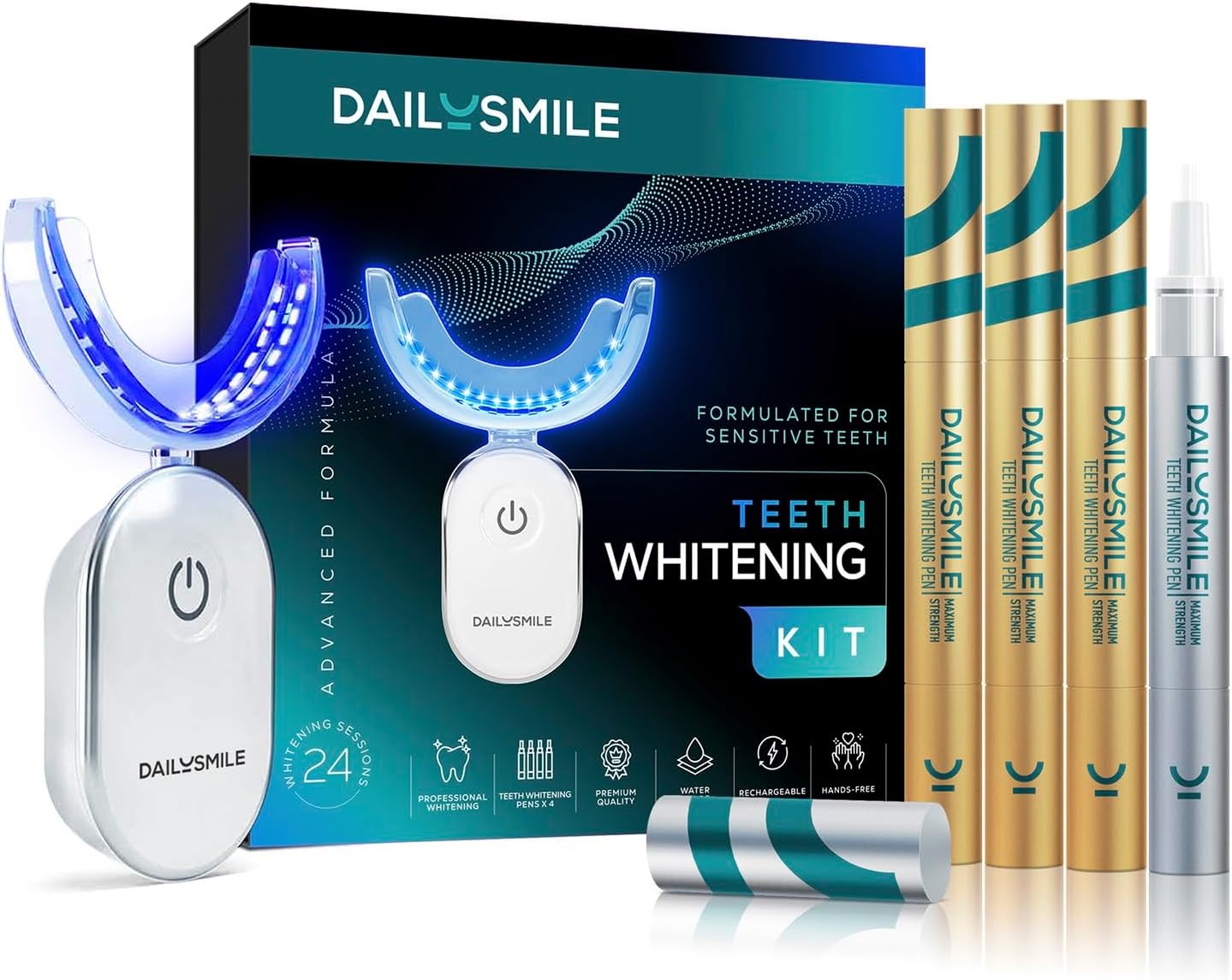 Teeth Whitening Kit 1 Count (Pack of 1), With Led Light