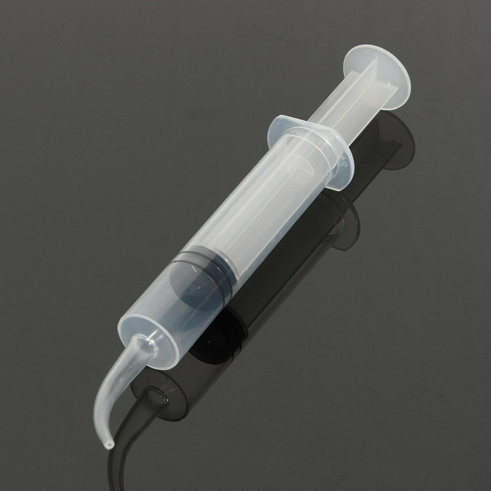 Dental Disposable Irrigation Syringe Curved Tip Utility Hobby Tools 12ml