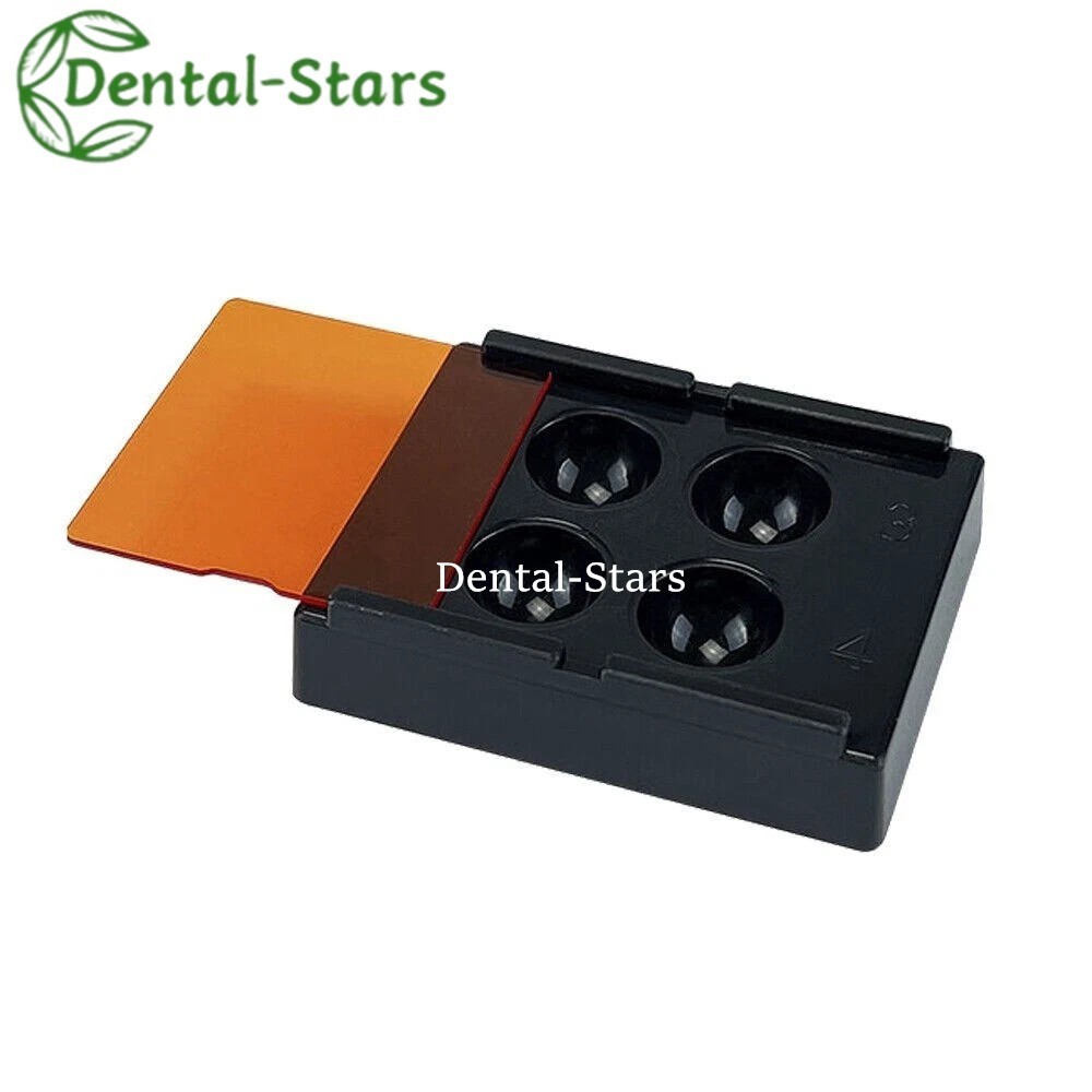 5/20Pcs Dental Resin Shade Light Box Mixing Wells Protector Veneer Storage Case