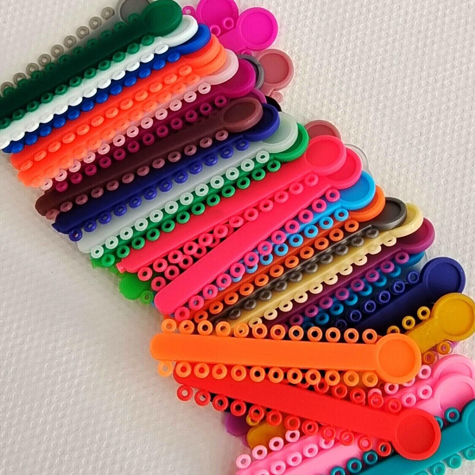 Dental Ligaduras elásticas para ortodoncia Braces Elastic Rubber Bands Assorted