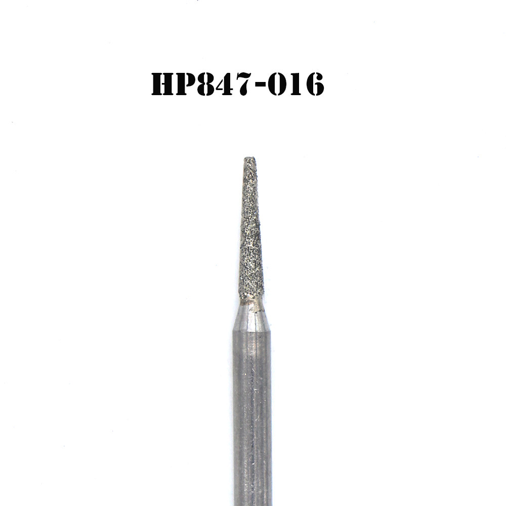 Dental lab Electroplated HP diamonds burs drills HP847-016 Long Straight 100pcs