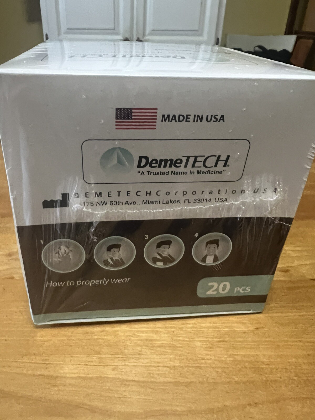 DemeTECH Respirator Mask NIOSH N95 FoldStyle DT-N95 20 Pack 05/2026 New Sealed