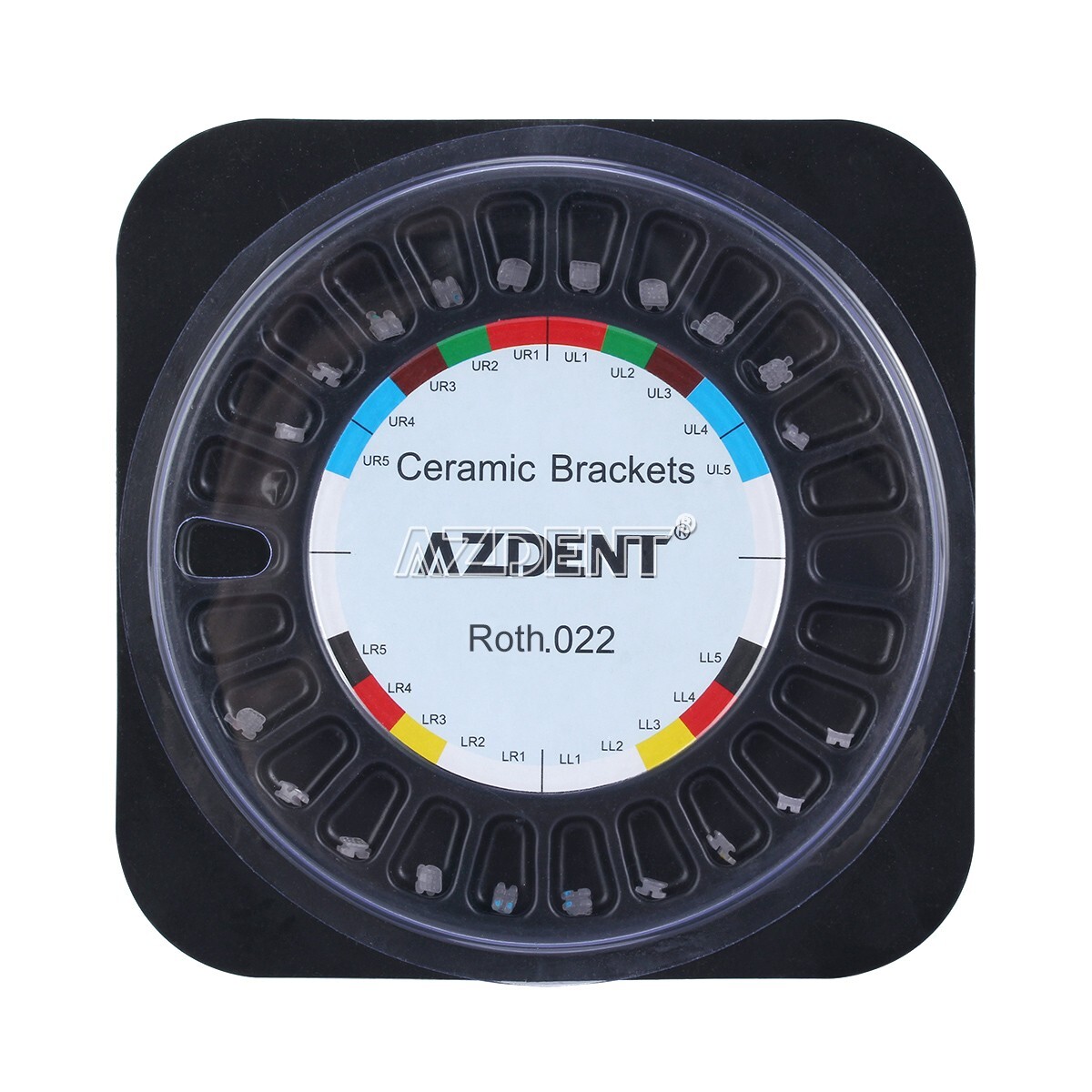 Dental Ortho Clear Bracket Monocrystalline Sapphire /Ceramic Braces Roth MBT 022