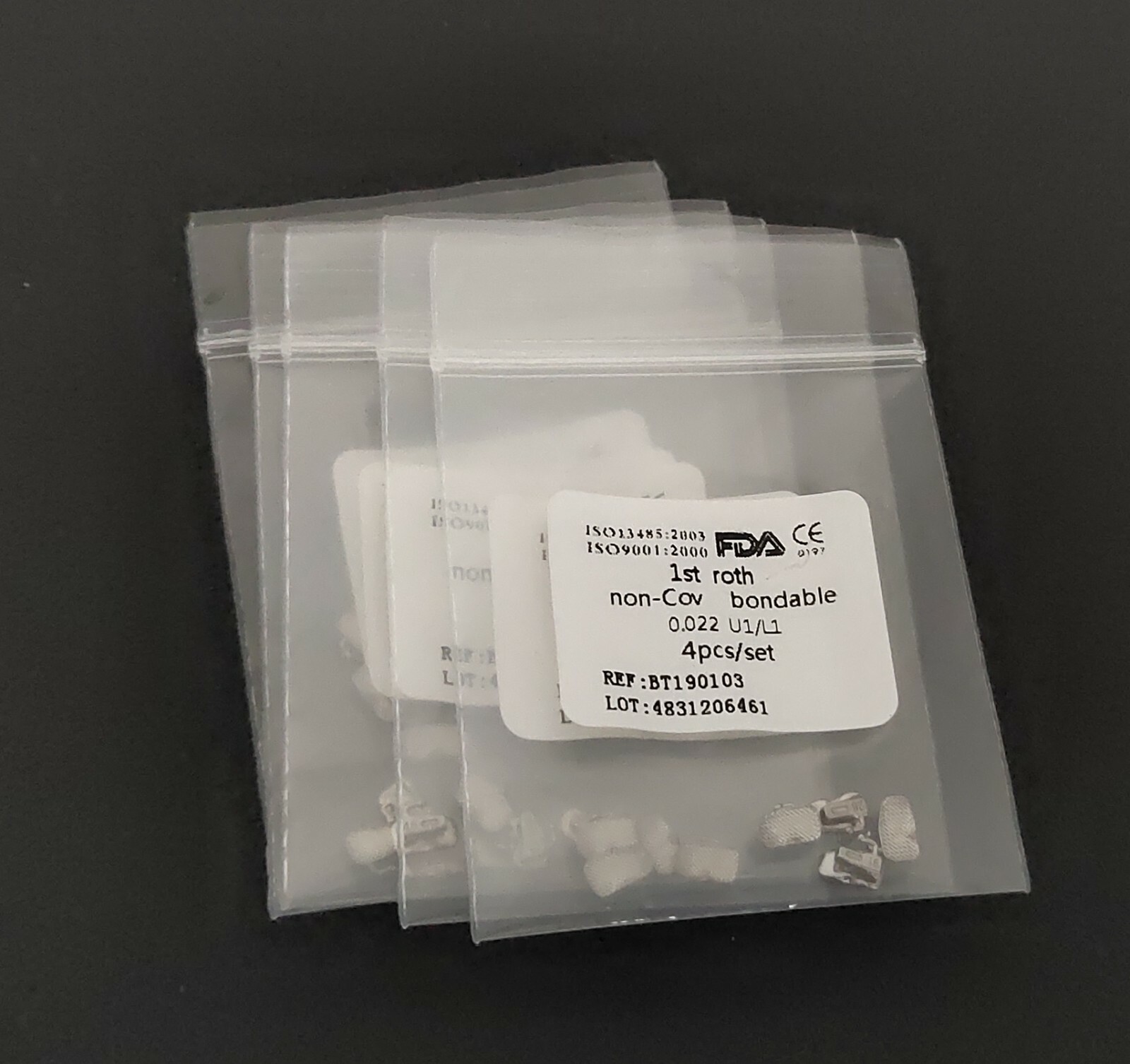 80Pcs Dental Orthodontic No-Con Buccal Tubes 1st/2nd Roth 0.022″ Molar Bondable