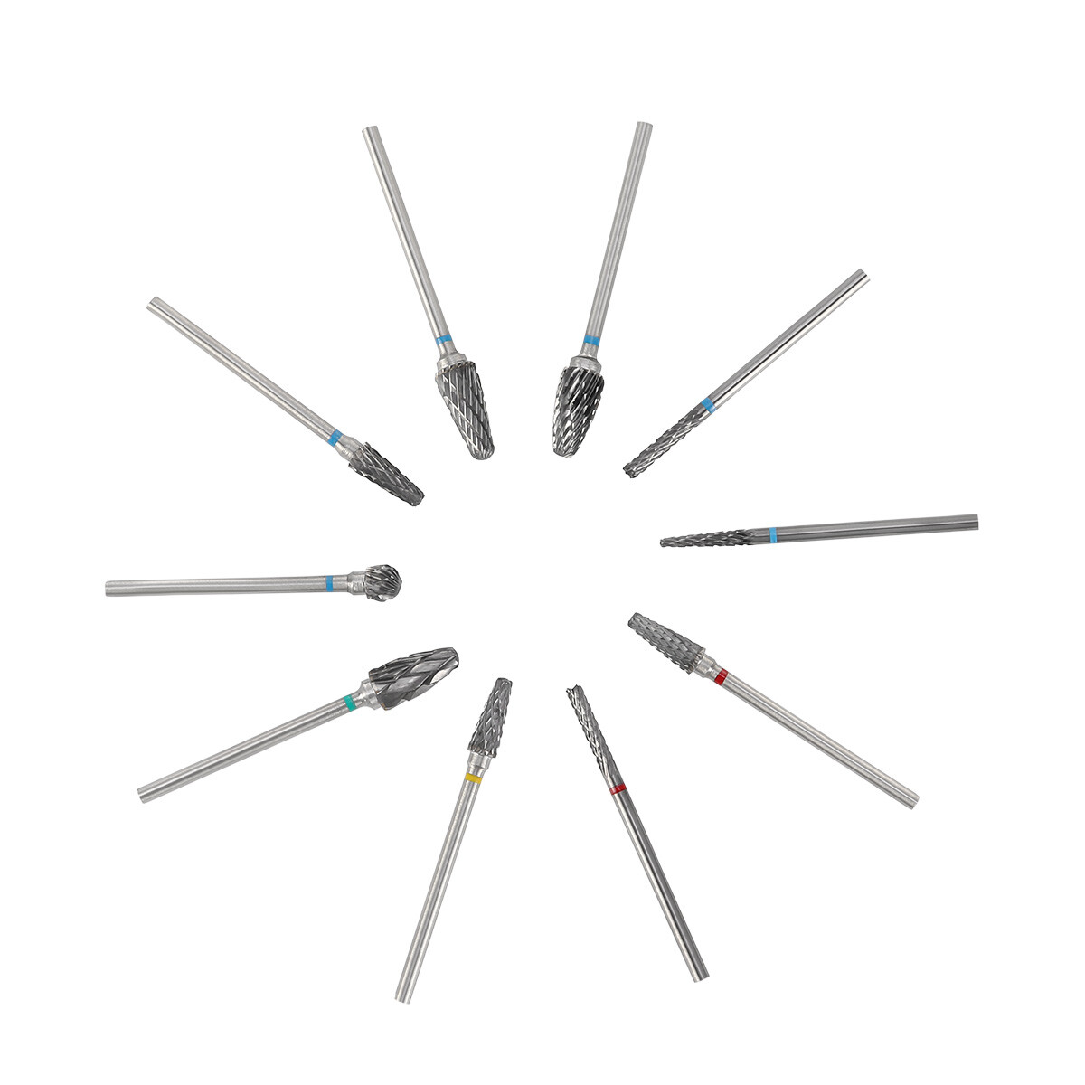 Dental Lab Polishing Bur Drills Tungsten Steel Carbide Burs Burrs 2.35MM