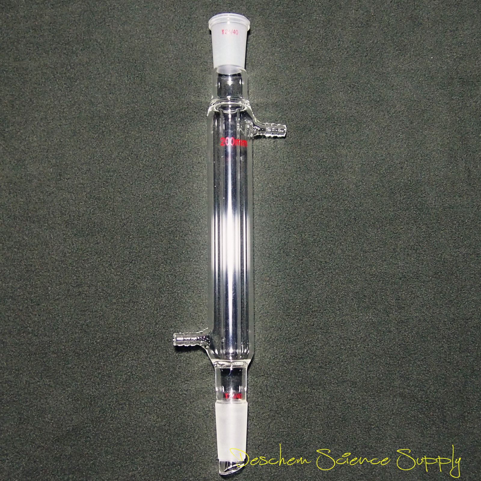 Deschem 200mm 24/40 Glass Liebig Condenser Lab Chemistry Disllation Column