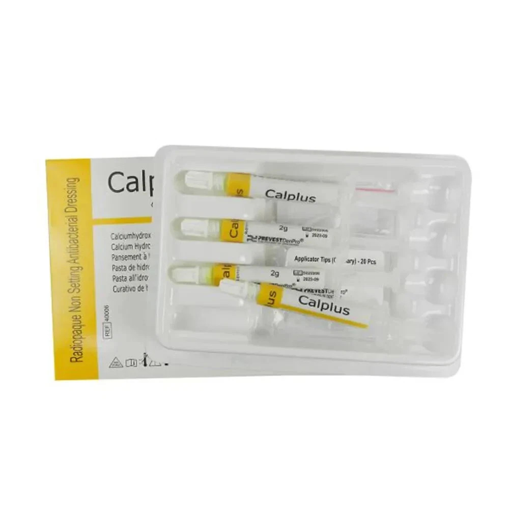 PREVEST DENPRO CALPLUS CALCIUM HYDROXIDE PASTE WITH IODOFORM 4x2gm FREE SHIPPING