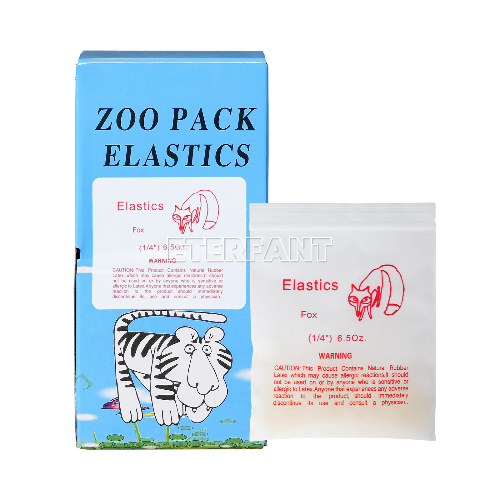 5000PCs ETERFANT Dental Orthodontic Rubber Bands Elastic Latex Braces 6.5oz 1/4