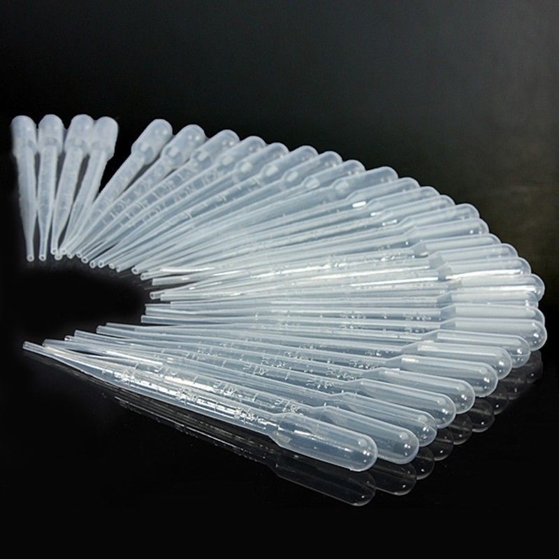 1/2/3/5/10ml Disposable Graduated Plastic Pipettes Dropper Transfer Oils Perfume