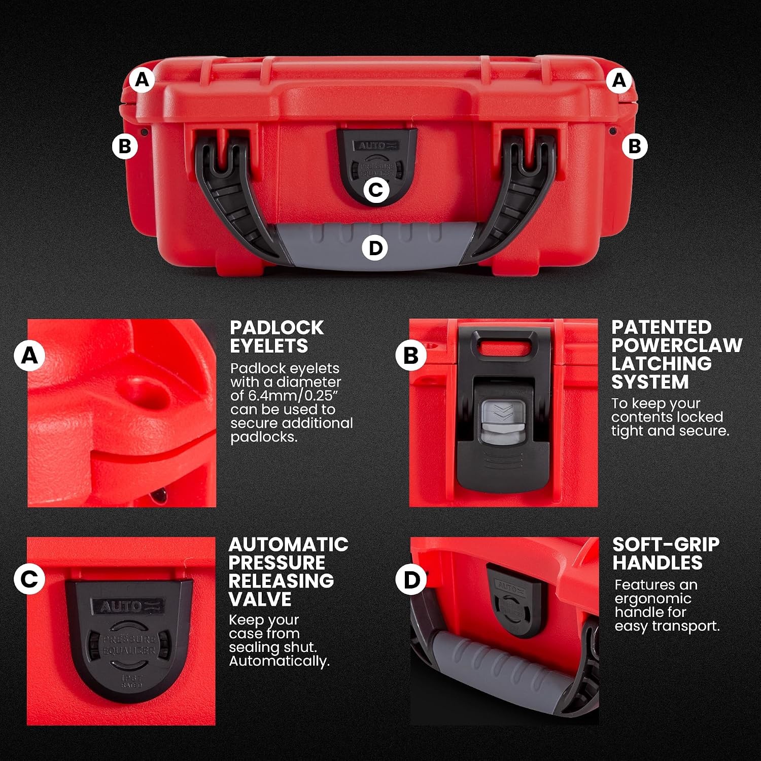 903 Waterproof First Aid Box – Durable, Empty Medical Organizer Case