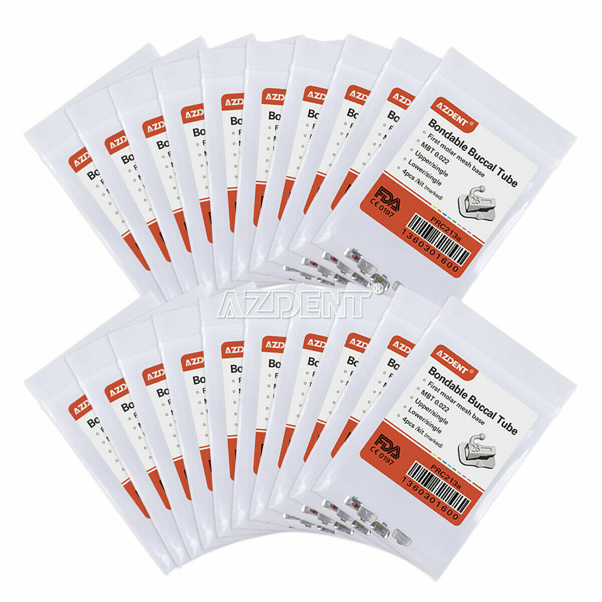 Dental Tubos Bucales Adheribles De Ortodoncia 1er/2nd Molar Roth MBT 022/018