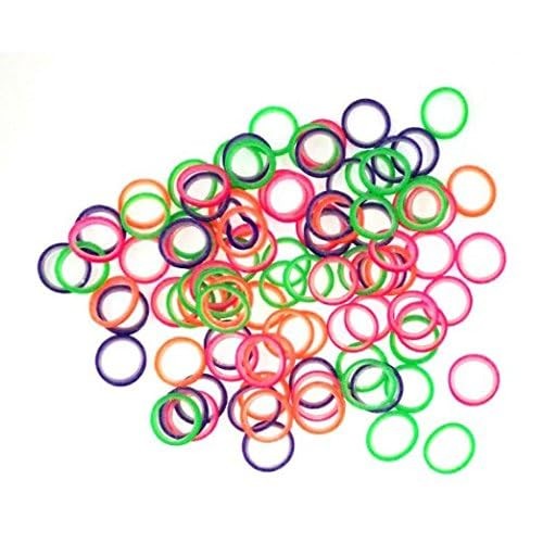 3/16 Inch Orthodontic Elastic Bands 3 x 100 Packs Neon Medium Force 4.5 Oz fo…
