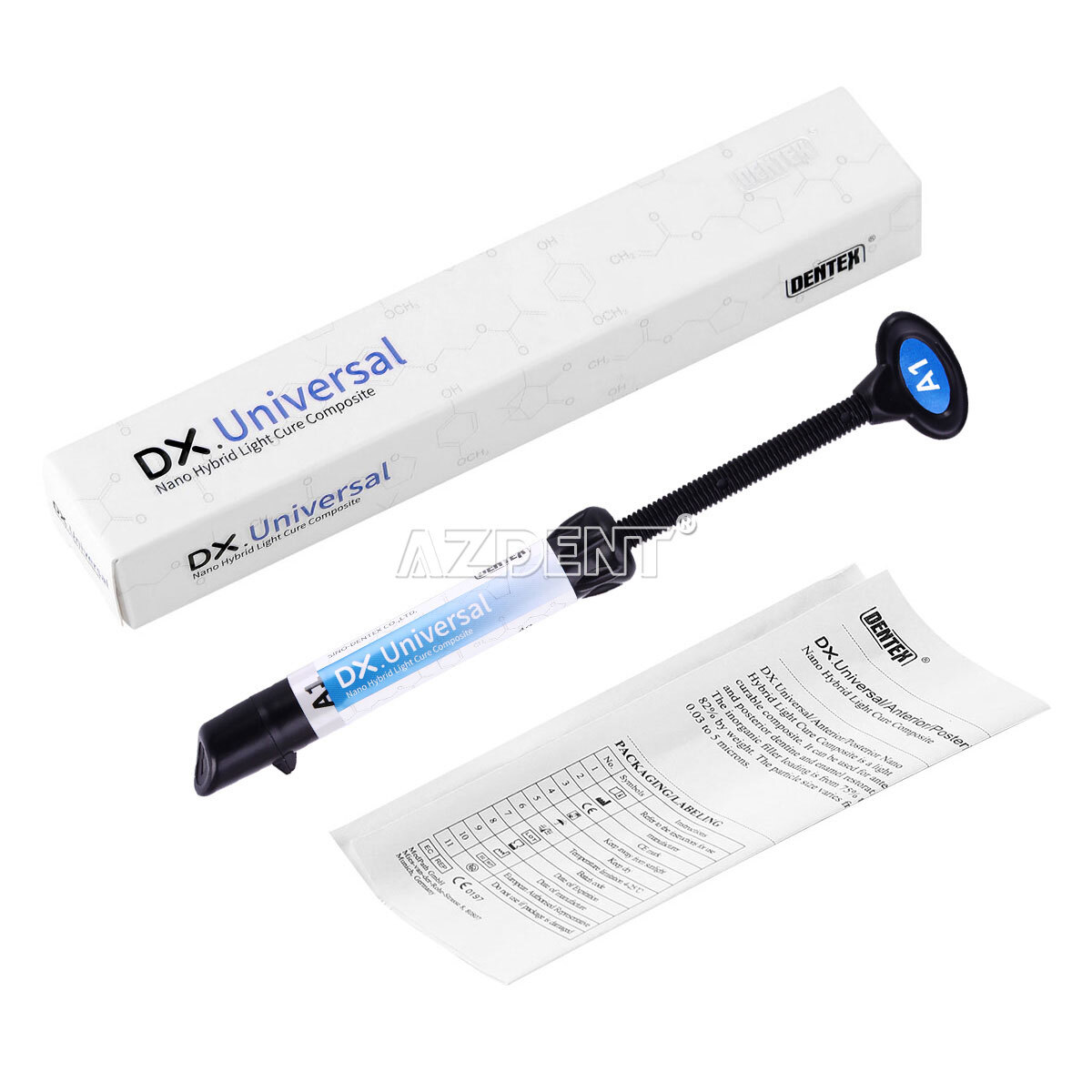 DENTEX Dental Universal Light Cure Composite Resin/Etching Gel/Bonding Adhesive