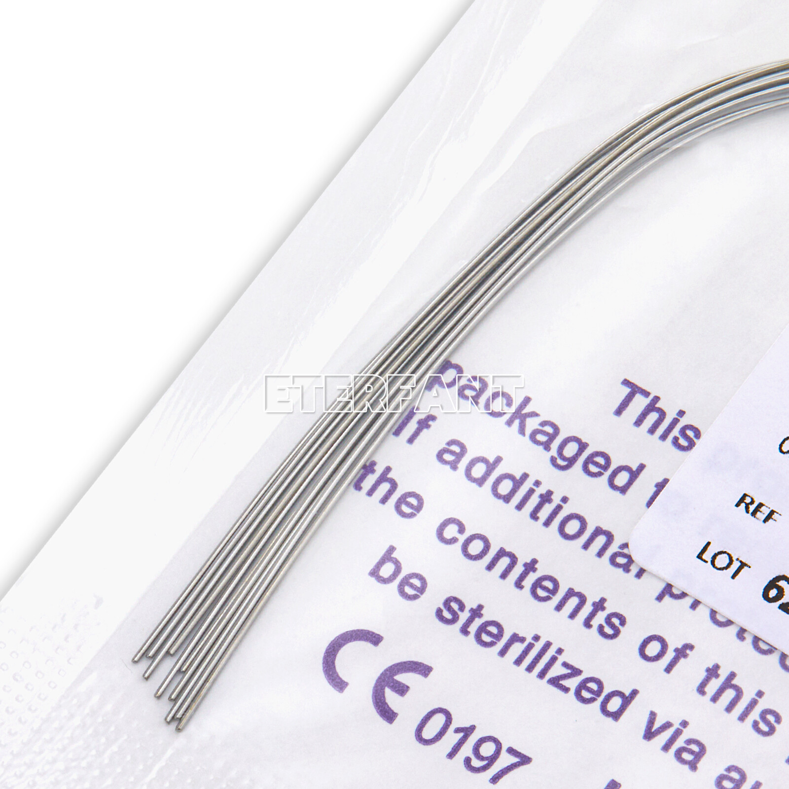 ETERFANT Dental Orthodontic Arch Wires Super Elastic Niti Natural Round 10PC/bag