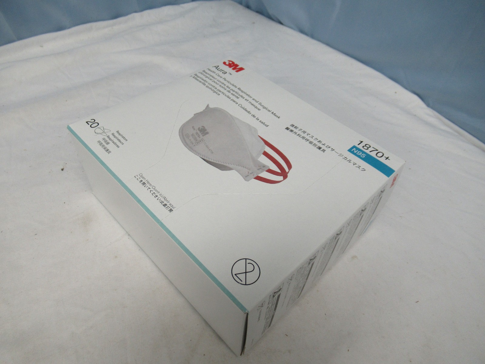 3M 1870+ N95 Aura Respirator and Surgical Mask exp 12/28 20 Count (P1)