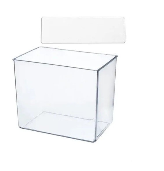 ABGIL GLASS SPECIMEN JAR RECTANGULAR WITH GLASS COVER