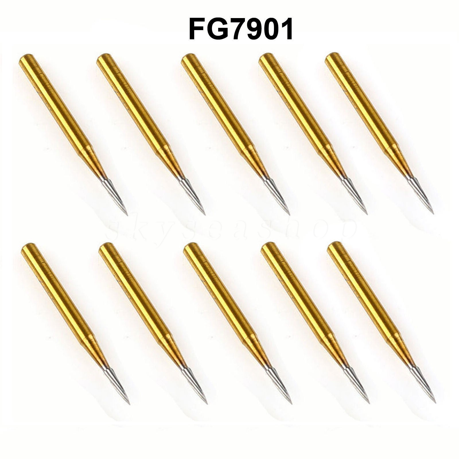 Dental Trimming Finishing Carbide Burs Drill Gold 7901/Endo-Z/7404/7406/7408