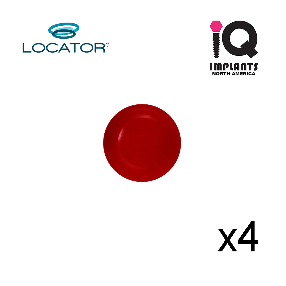 Zest Locator Genuine Original Male Caps Extended Range, Red 0.5-1.5 lbs (4 pack)