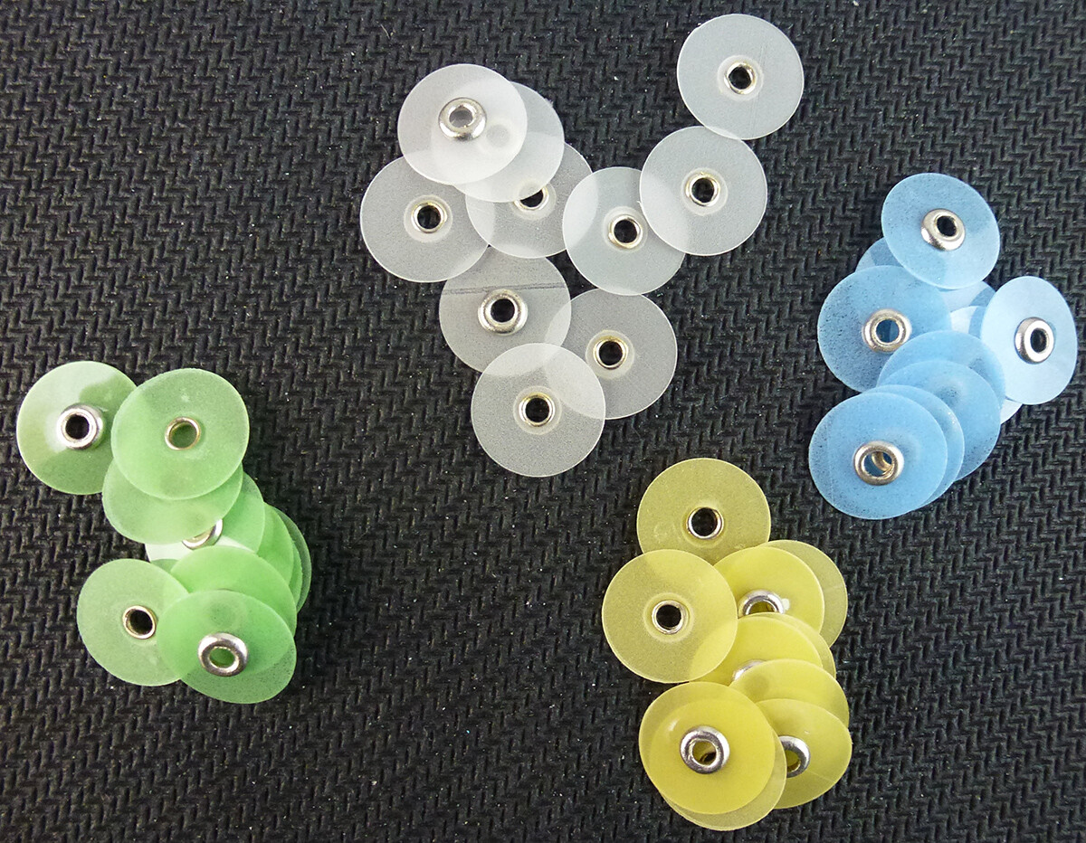 40pcs Dental Composite Finishing Polishing Discs Metal Bush Mandrel Easyinsmile