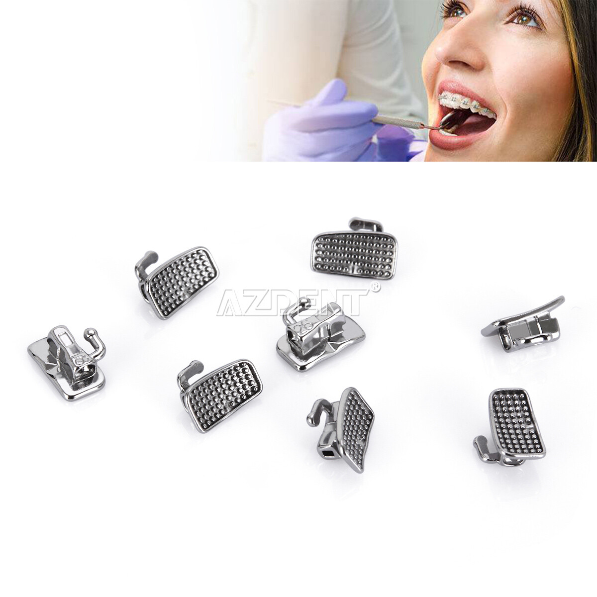 50Sets Dental Orthodontic Metal Buccal Tubes Monoblock MBT/Roth 022 1St Molar