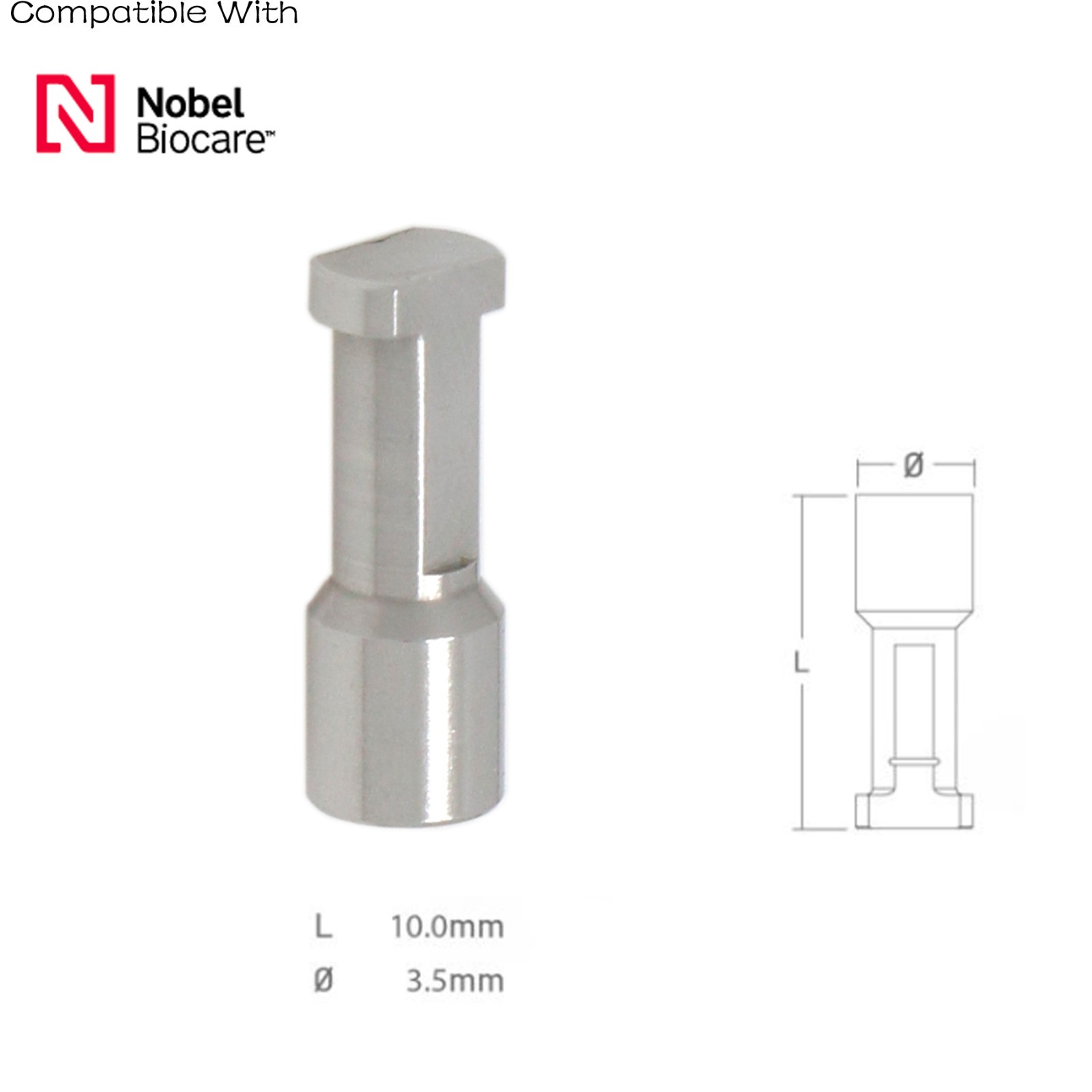 US Nobel Biocare NP/RP Implant Lab Analog Open/Closed Tray Impression Coping