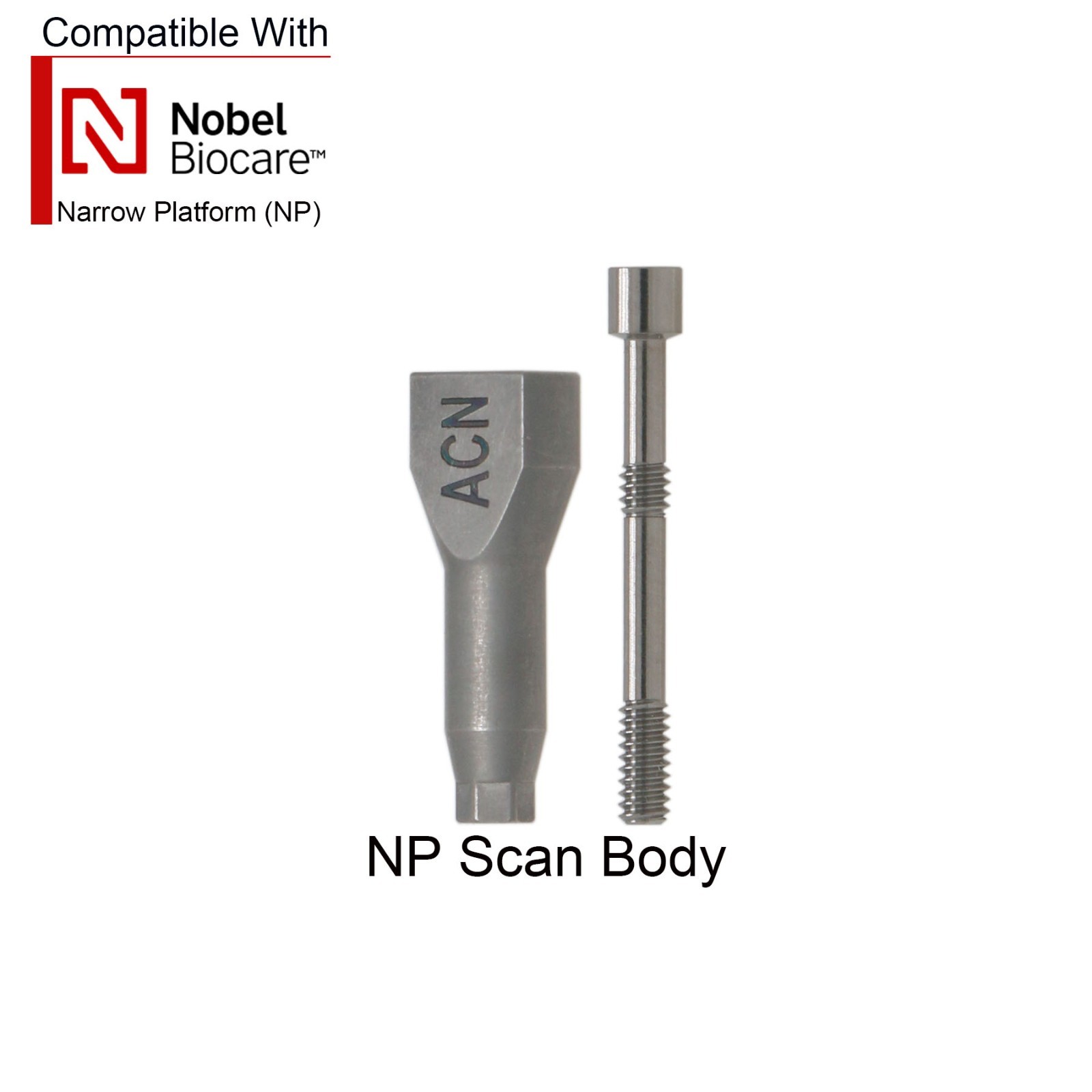 Nobel Active NP/RP Implant Scan body Impression Transfer Open/Close Coping Tray